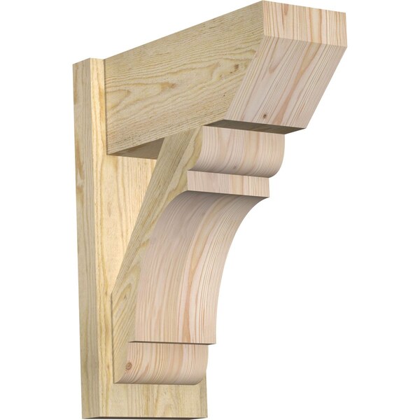 Ekena Millwork Olympic Slat Rough Sawn Outlooker, Douglas Fir, 8"W x 18"D x 22"H OUT08X18X22OLY06RDF - main